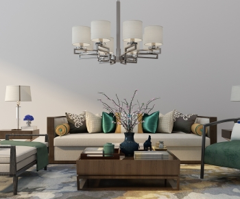 New Chinese Style Sofa Combination-ID:165508995