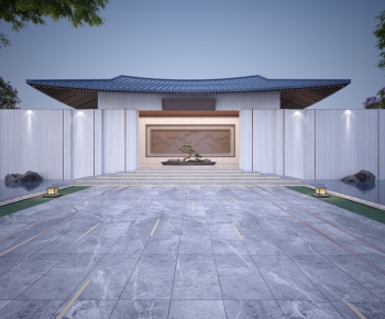 New Chinese Style Facade Element-ID:705050955