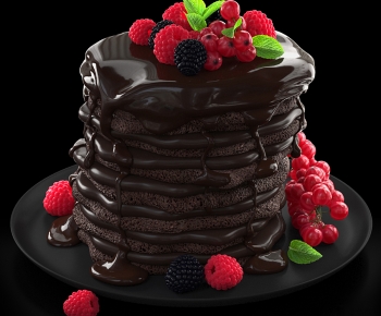 现代巧克力蛋糕-ID:896264089