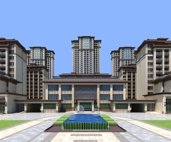 New Chinese Style Building Appearance-ID:327728037