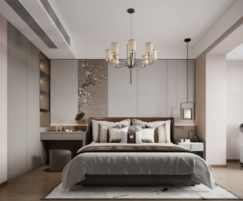 New Chinese Style Bedroom-ID:337908987
