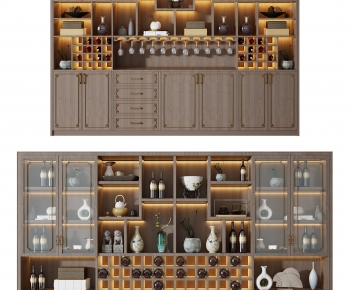 New Chinese Style Wine Cabinet-ID:857520109