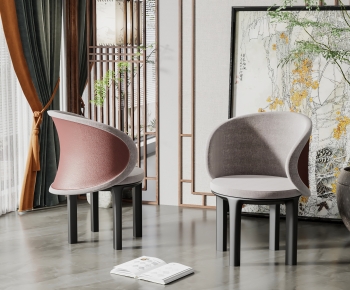 New Chinese Style Single Chair-ID:266519078