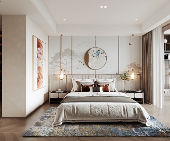 New Chinese Style Bedroom-ID:560916904