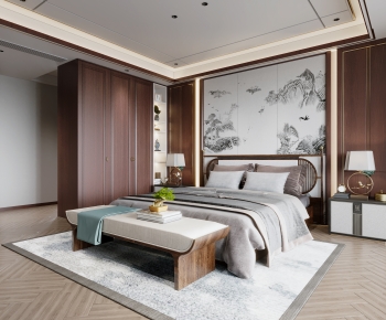 New Chinese Style Bedroom-ID:478671076