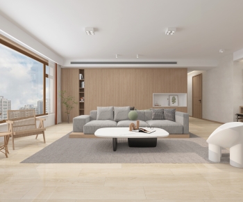 Modern Japanese Style A Living Room-ID:449887991