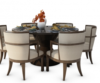 New Chinese Style Dining Table And Chairs-ID:675275095