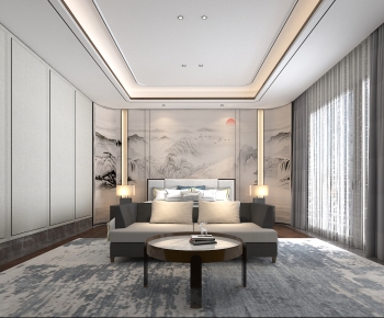 New Chinese Style Bedroom-ID:927661907