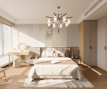 New Chinese Style Bedroom-ID:639853004