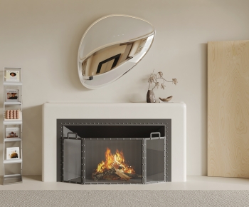 Modern Wabi-sabi Style Fireplace-ID:641699085
