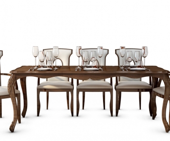 Simple European Style Dining Table And Chairs-ID:968944071