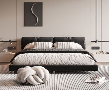 Modern Double Bed-ID:396604069