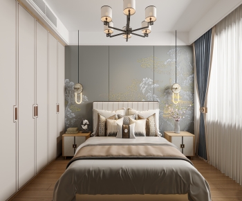 New Chinese Style Bedroom-ID:486356021