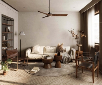 Wabi-sabi Style A Living Room-ID:578712946
