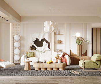 Wabi-sabi Style A Living Room-ID:324181085