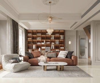 Modern A Living Room-ID:495872975