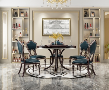 American Style Dining Table And Chairs-ID:181231024