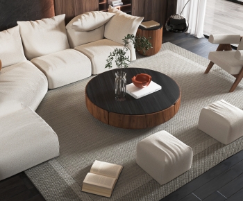 Wabi-sabi Style Sofa Combination-ID:711034067