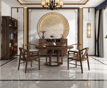 New Chinese Style Dining Room-ID:897953998