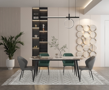 Modern Dining Table And Chairs-ID:291871079