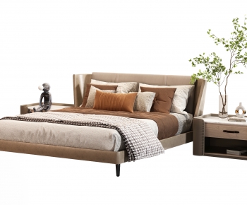Modern Double Bed-ID:412158972