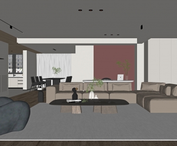 Modern A Living Room-ID:949289885