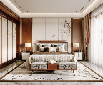 New Chinese Style Bedroom-ID:537478975