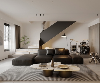Modern A Living Room-ID:998697048