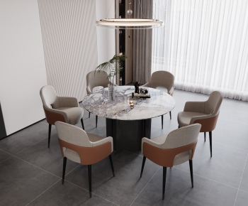 Modern Dining Table And Chairs-ID:629471061