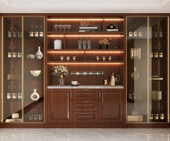 American Style Wine Cabinet-ID:656214005