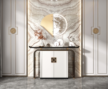 New Chinese Style Entrance Cabinet-ID:733524085