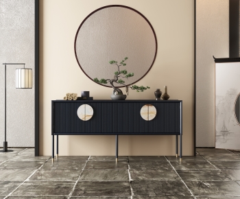 New Chinese Style Entrance Cabinet-ID:637312894