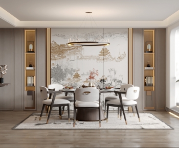 New Chinese Style Dining Room-ID:439668897