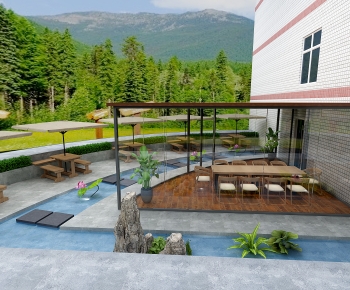 Modern Courtyard/landscape-ID:781559943