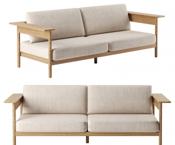 现代实木双人沙发-ID:200402021