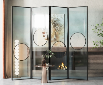 Modern Glass Screen Partition-ID:843981986