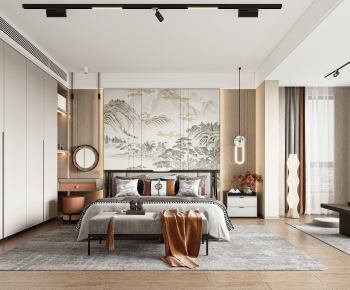 New Chinese Style Bedroom-ID:152254106