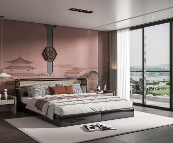 New Chinese Style Bedroom-ID:565819988