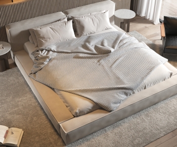 Modern Double Bed-ID:123584994