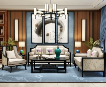 Chinese Style A Living Room-ID:281411899