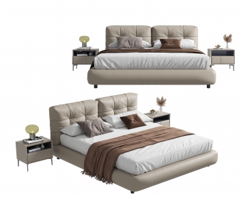 Modern Double Bed-ID:814307936