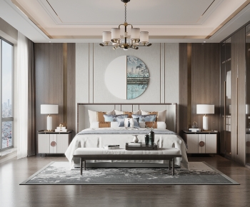 New Chinese Style Bedroom-ID:823287965