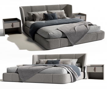 Modern Double Bed-ID:281689292
