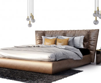 Modern Double Bed-ID:285311942