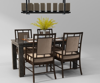 Chinese Style Dining Table And Chairs-ID:914303067