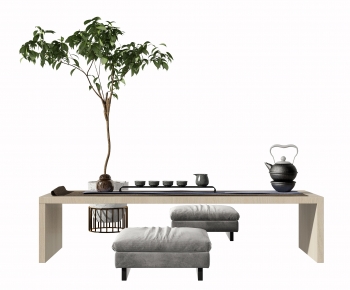 Japanese Style Tea Tables And Chairs-ID:729677923