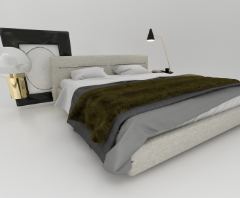 Modern Double Bed-ID:828176982