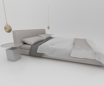 Modern Double Bed-ID:624062069