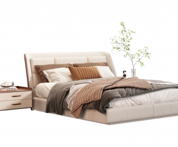 Modern Double Bed-ID:977946048