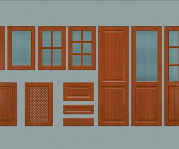Modern Solid Wood Door-ID:976301917